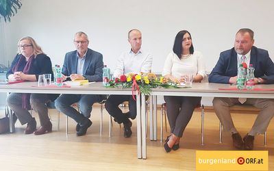 Mag. Neudecker bei der Pressekonferenz im Oktober